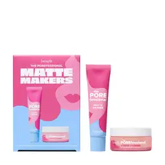 BENEFIT - Set de maquillaje rostro Incluye: Polvo suelto matificante + primer líquido matificante