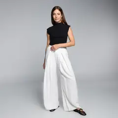 BASEMENT - Pantalón Wide leg Mujer