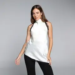 BASEMENT - Blusa Mujer Con Encaje Sin mangas