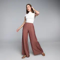 BASEMENT - Pantalón Wide leg Mujer