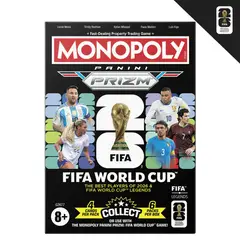 MONOPOLY - Juego de Mesa Panini Prizm: Copa mundial de la FIFA Caja de cartas coleccionables