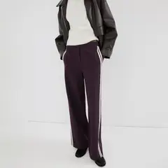MANGO - Pantalón Recto Mujer Tiro medio