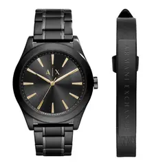 ARMANI EXCHANGE - Reloj Hombre Set. Reloj Acero Inoxidable Negro AX7102