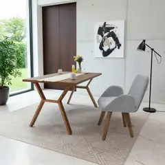 HOGAR VENECIA - Silla de Comedor Macao 63x60x86 Tela Poliester