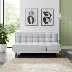 MICA - Sofá Cama Portel 177x89x83 Tela Plata