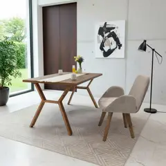 HOGAR VENECIA - Silla de Comedor Macao 63x60x86 Tela Poliester