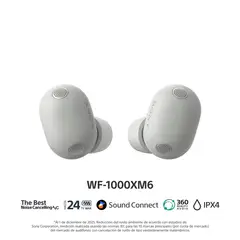SONY - Audífonos bluetooth WF-1000XM6