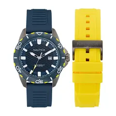 NAUTICA - Relojes Hombre NSR. Reloj Silicona Azul NAPNRS505