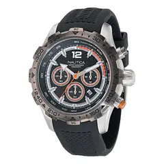 NAUTICA - Relojes Hombre NST. Reloj Silicona Negro NAPNSS402