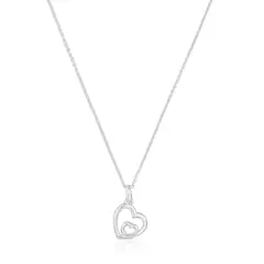 TOUS - Collar De Plata Motivo Corazón 12 Mm Flechazo