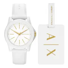ARMANI EXCHANGE - Reloj Mujer Armani ExchangeOuter Banks. Reloj Silicona Blanco AX7126