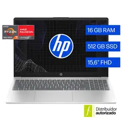 HP - Portátil 15-Fc0372 La Amd Ryzen7 7730U 8Cores I 16Gb I 512Gb Ssd/Fhd 15.6 I Plateado Natural Win 11 1.59 Kg