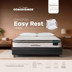 COMODISIMOS - Colchón Easy Rest Semifirme 160x190 + 2 almohadas sensación pluma