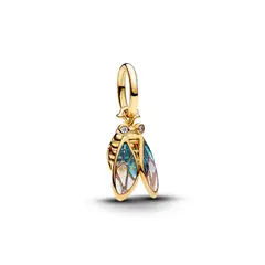 PANDORA - Charm Colgante Cigarra Recubrimiento En Oro 14K