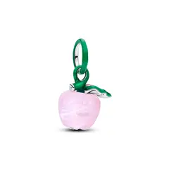 PANDORA - Charm Manzana Rosada Cristal Murano Plata Esterlina