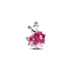 PANDORA - Charm Caracol Rosa Plata Esterlina