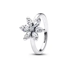 PANDORA - Anillo Cóctel De Flores Brillante Plata Esterlina