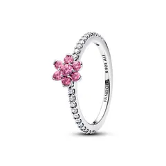PANDORA - Anillo Margarita Rosada Reluciente Plata Esterlina