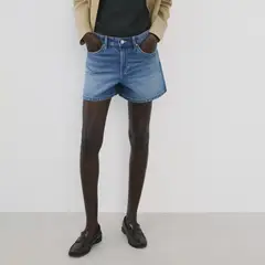 MANGO - Short Mujer Tiro medio Denim