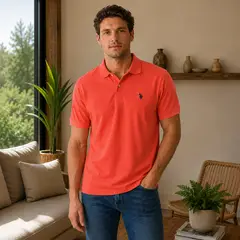US POLO - Camiseta Hombre de Algodón