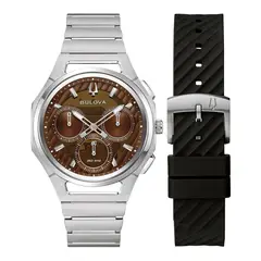 BULOVA - Reloj Hombre Luxury. Reloj Acero Inoxidable Plateado 96K117