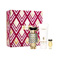 RABANNE - Set de perfume Fame EDP 80ml + body lotion 100ml + miniatura 4ml