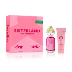 BENETTON - Set de perfume Sisterland Pink Raspberry 80ml EDT + Body Lotion 75ml