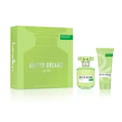 BENETTON - Set de perfume United Dreams Live Free EDT 80ml + Body Lotion 75ml