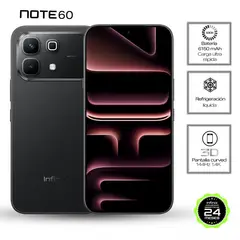 INFINIX - Celular Note 60 5G 256GB | 8GB RAM | cámara posterior 50MP|cámara frontal 13MP| pantalla 6,7 pulgadas + Mediatek Dimensity 7400