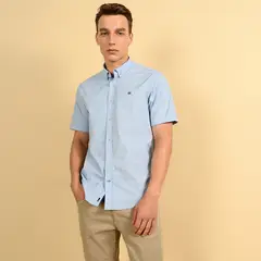 UNIVERSITY CLUB - Camisa Hombre Manga Larga de Algodón