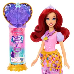 DISNEY PRINCESS - Disney Princesa Muñeca Reveal Ariel Sorpresa 3 años+