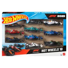HOT WHEELS - Hw Otros Básicos Wheels Paquete De 10 Autos F1 3Y+
