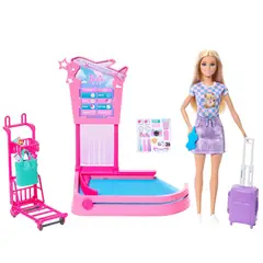 BARBIE - Set de Juego Set de Juego con Muñeca Aventuras de Viaje 3Y+