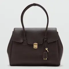 MANGO - Bolso Mujer City Solapa Tamaño Medio