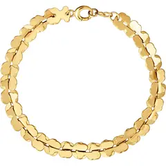 TOUS - Pulsera cadena de acero en color dorado con motivos oso Carrusel