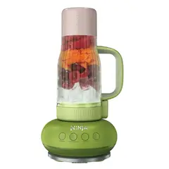 NINJA - Licuadora Blendboss | Vaso Portátil Hermético 760 ml + Pitillo + Tapa | 3 Programas Predeterminados Auto IQ para Batidos, Helados y Trituración de Hielo | Potencia Máxima 1200 W