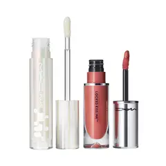 MAC COSMETICS - Brillo Labial Líquida Mac Set De Labios Nude Best Buds Larga Duración