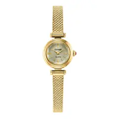 CITIZEN - Reloj Mujer Kii Round. Reloj Acero inoxidable Dorado EG7086-57P