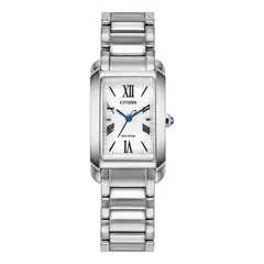CITIZEN - Relojes Mujer Bianca. Reloj Acero inoxidable Plateado EW5620-55A