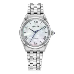 CITIZEN - Relojes Mujer L. Reloj Acero inoxidable Plateado EM1140-80D