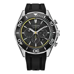 CITIZEN - Reloj Hombre Endeavor Chrono. Reloj Poliuretano Negro CA4730-08E