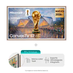 HISENSE - Televisor | 65 Pulgadas | Hi-QLED CanvasTV | 65S7SG