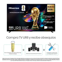 HISENSE - Televisor | 100 Pulgadas | RGB MiniLED 180 Hz | UR8SG