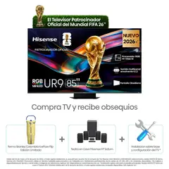 HISENSE - Televisor | 85 Pulgadas | RGB MiniLED 4K | UR9SG