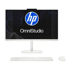 HP - All-in-One Omnistudio 24-Cu0031La Intel Core 3 100U 6Cores/8Gb/ 512Gb Ssd/100Hz/Fhd 23.8/ Algodón Blanco Win11 4.98Kg