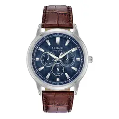 CITIZEN - Reloj Hombre. Reloj Cuero Marrón BU2070-12L