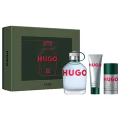 HUGO BOSS - Set de Perfumería Man Eau de Toilette Natural Spray 125 ml + Hugo Man Deodorant Stick 70 g. + Hugo Man All Over Shower Gel 50 ml Eau de toilette