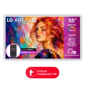 LG - Televisor 55 pulgadas |4K UHD QNED Mini LED ART Gallery |55LX7BPSA |Incluye Marco tipo cuadro