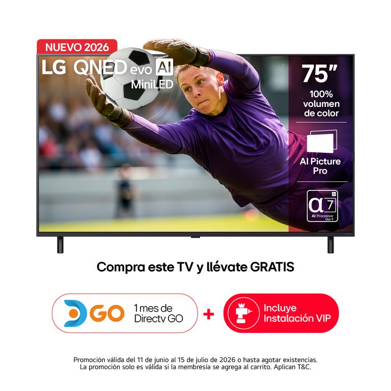 Televisor 75 pulgadas|4K UHD QNED MiniLED|75QNED70BSA|Incluye AI Magic Remote