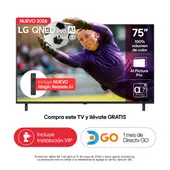 LG - Televisor 75 pulgadas|4K UHD QNED MiniLED|75QNED70BSA|Incluye AI Magic Remote